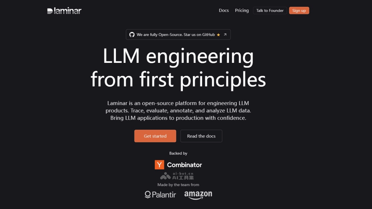 Laminar  分析与优化LLM应用程序的开源平台