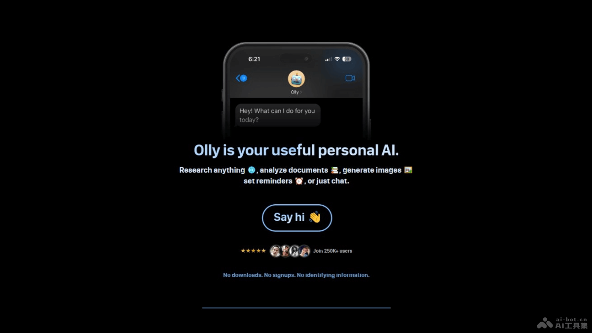 olly.bot  个人AI助理，集成多种通用AI能力支持本地使用 第1张