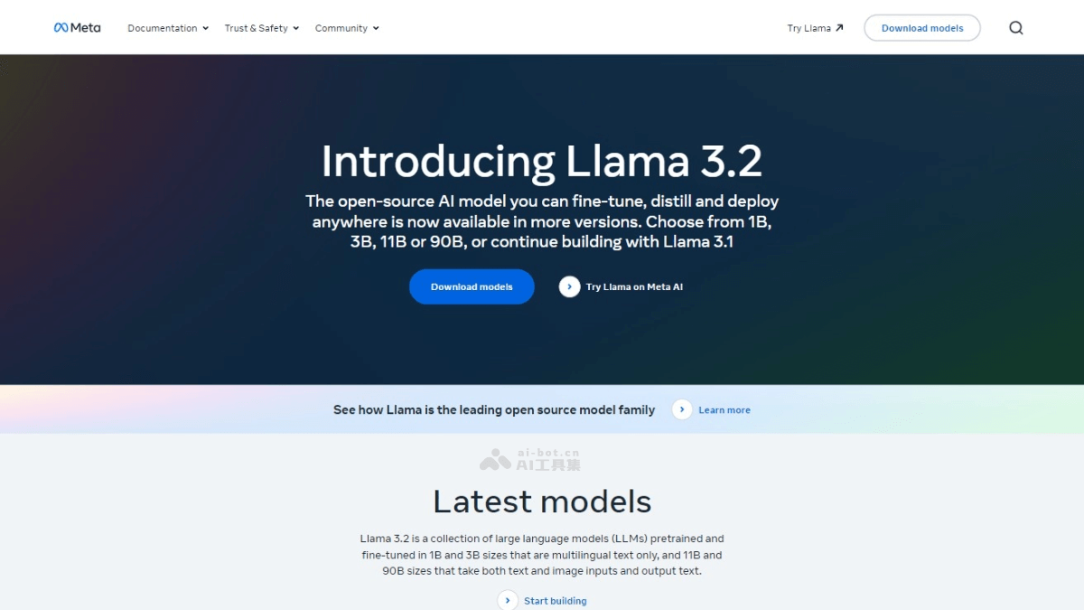 Llama 3.2  Meta推出的中小型视觉语言模型和轻量级文本模型 第1张