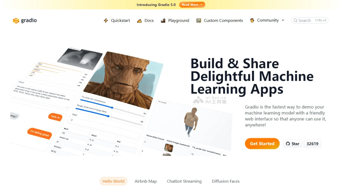 Gradio  开源的Python库，快速创建机器学习模型的交互式网页 第1张